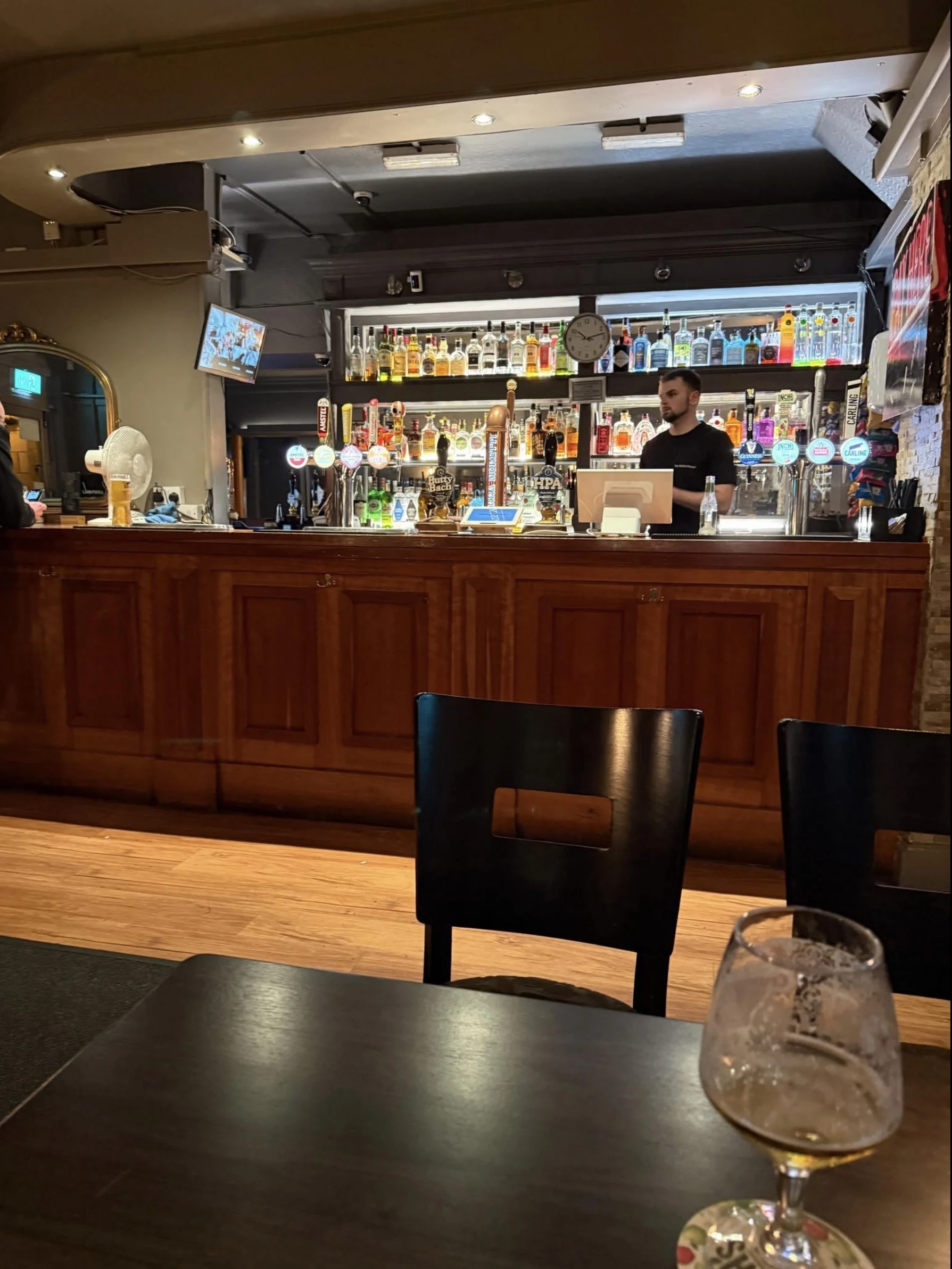 The Robin Hood bar and taps
