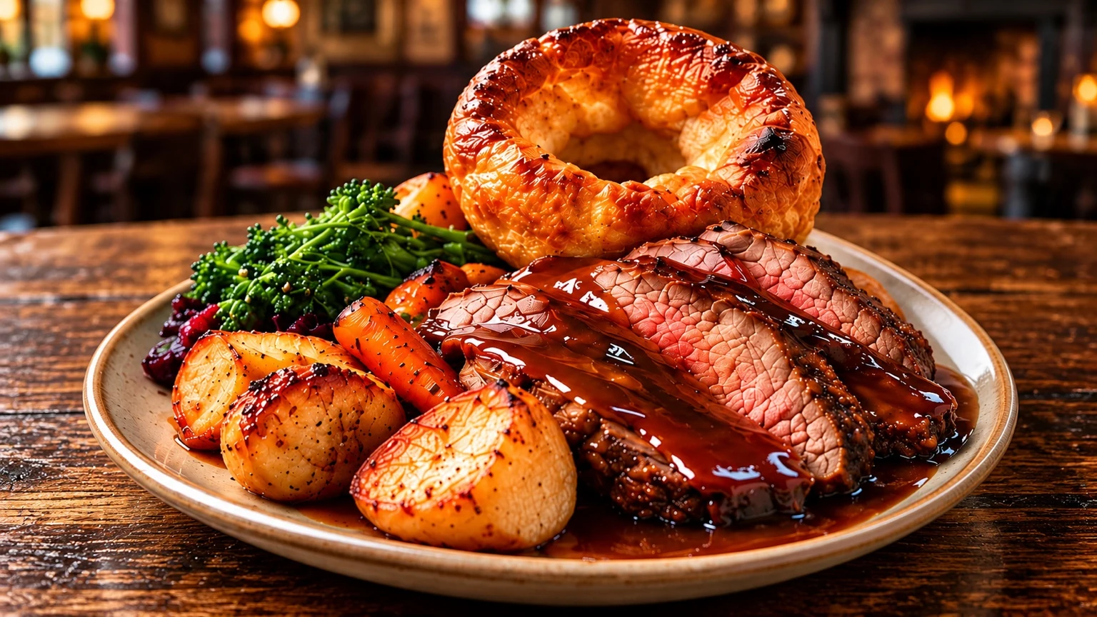 Sunday lunch roast photograph